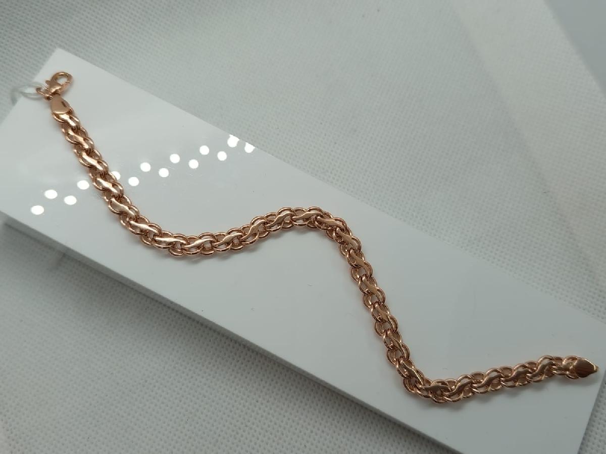 БРАСЛЕТ ПОЛНОВЕСНЫЙ Ручеек Au 585