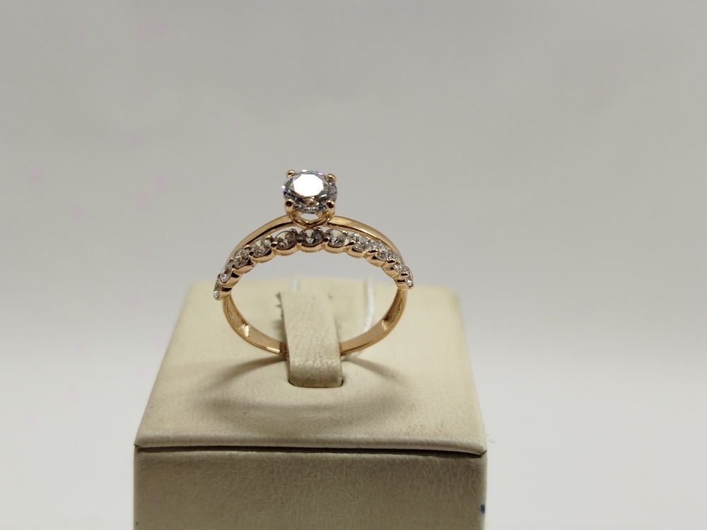 КОЛКМИ585 КОЛЬЦО С КАМНЯМИ (Au 585)