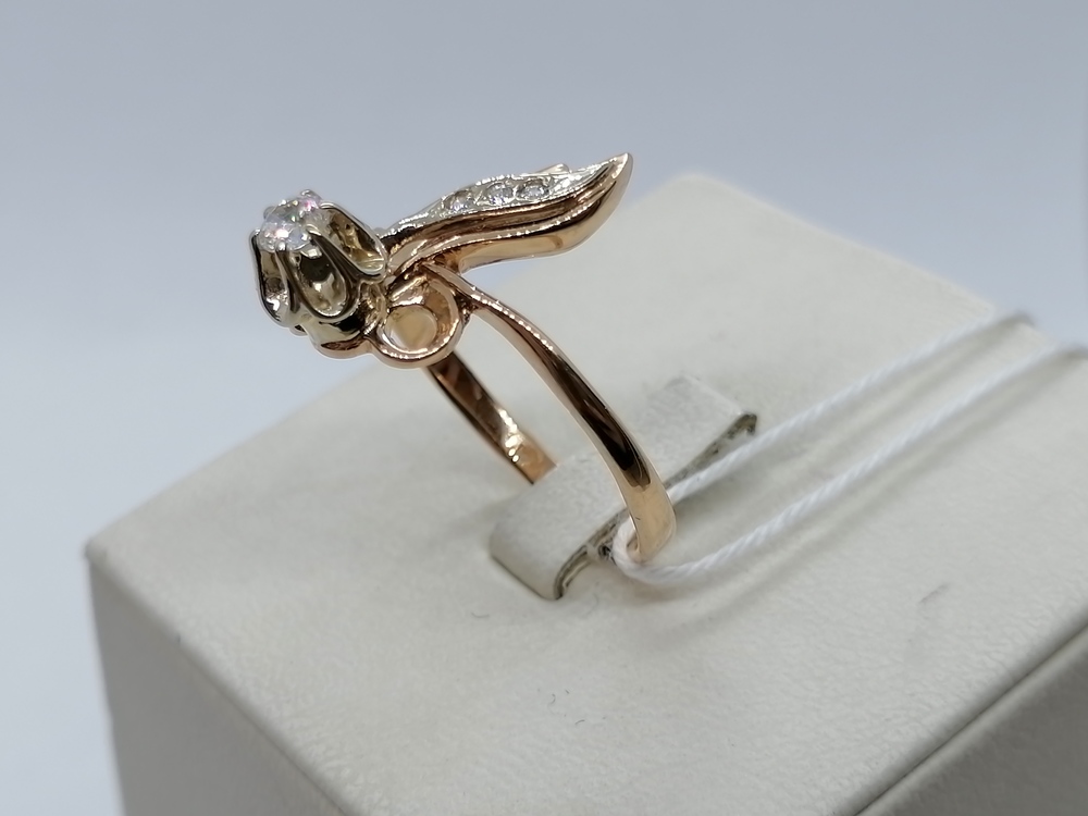 КОЛКМИ585 КОЛЬЦО С КАМНЯМИ (Au 585)