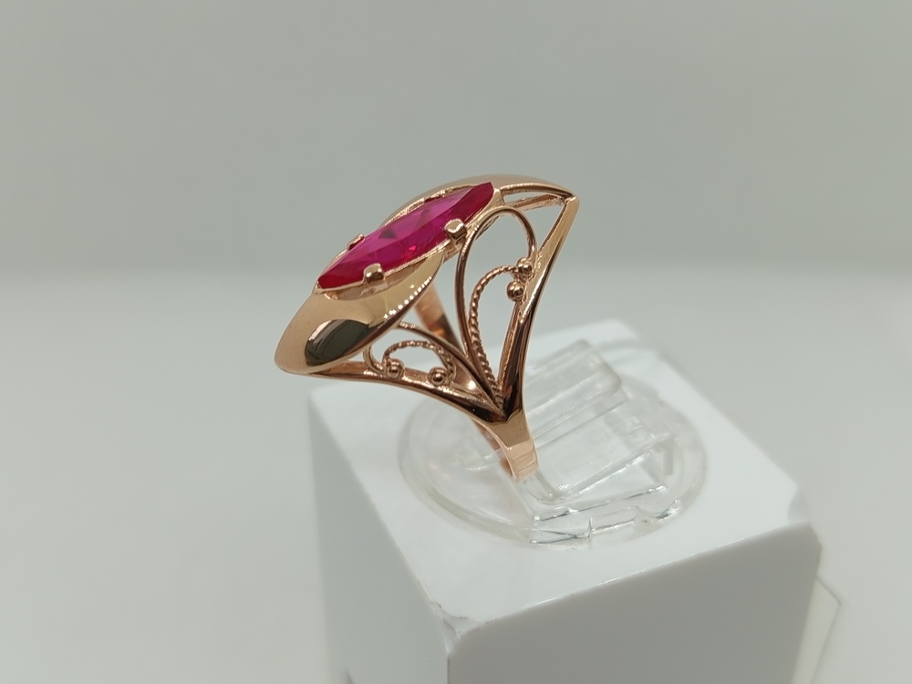 КОЛКМ585 КОЛЬЦО С КАМНЕМ (Au 585)