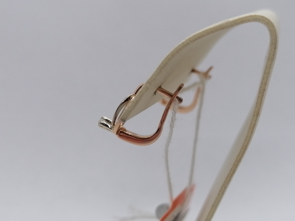 СКМ585 СЕРЬГИ С КАМНЕМ (Au 585)