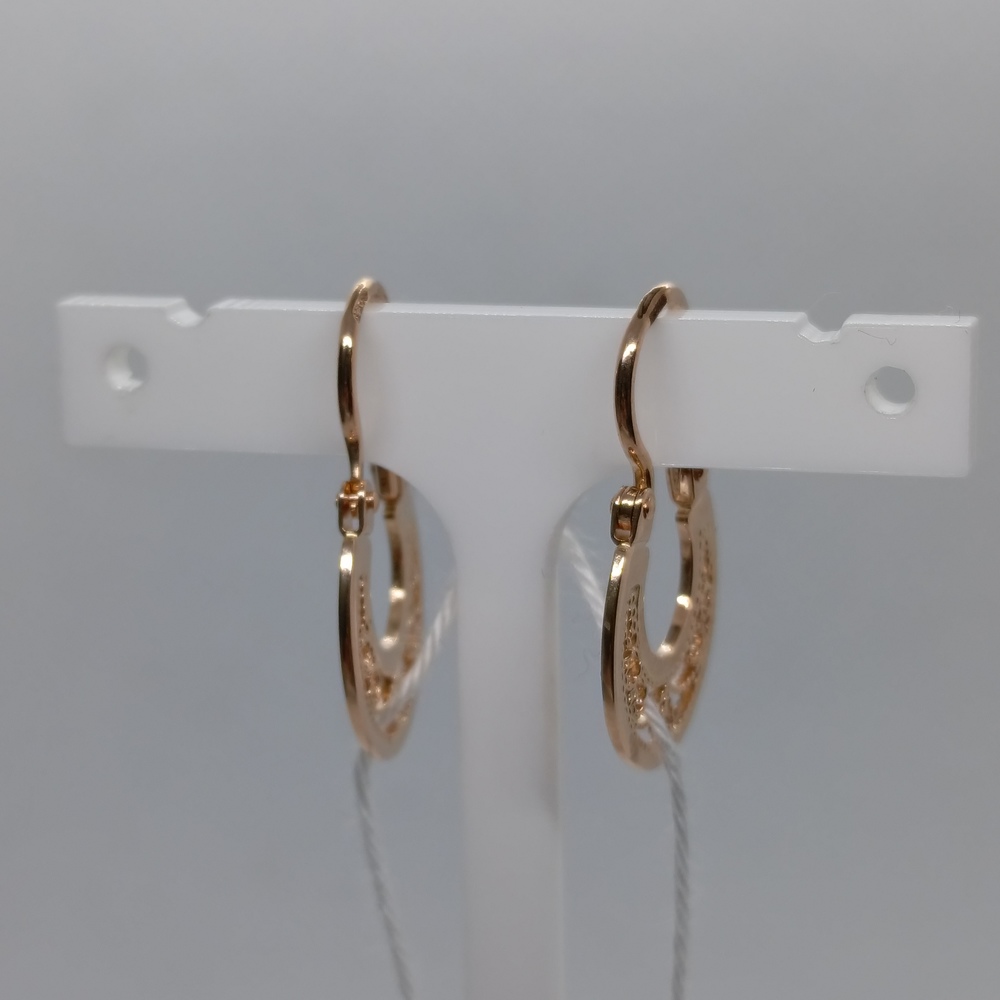 СБКМ585 СЕРЬГИ БЕЗ КАМНЯ (Au 585)