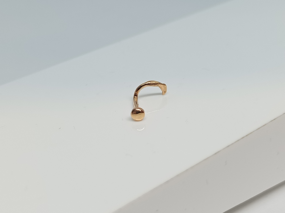 ПИРСИНГ В НОС без камня (Au 585)