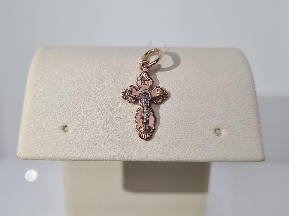 80117р ПОДВЕСКА КРЕСТ (Au 585)