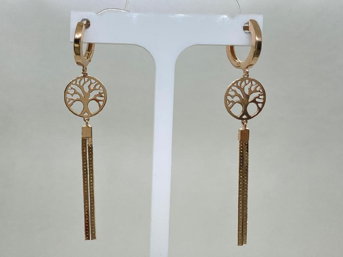 СЕРЬГИ БЕЗ КАМНЯ (Au 585)