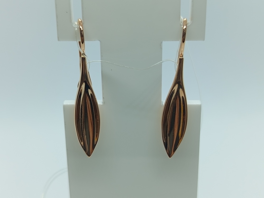 СЕРЬГИ ПЕТЕЛЬКА без камня (Au 585)