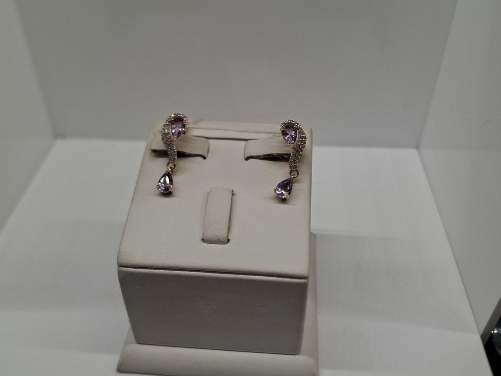 СКМИ585 СЕРЬГИ С КАМНЯМИ (Au 585)