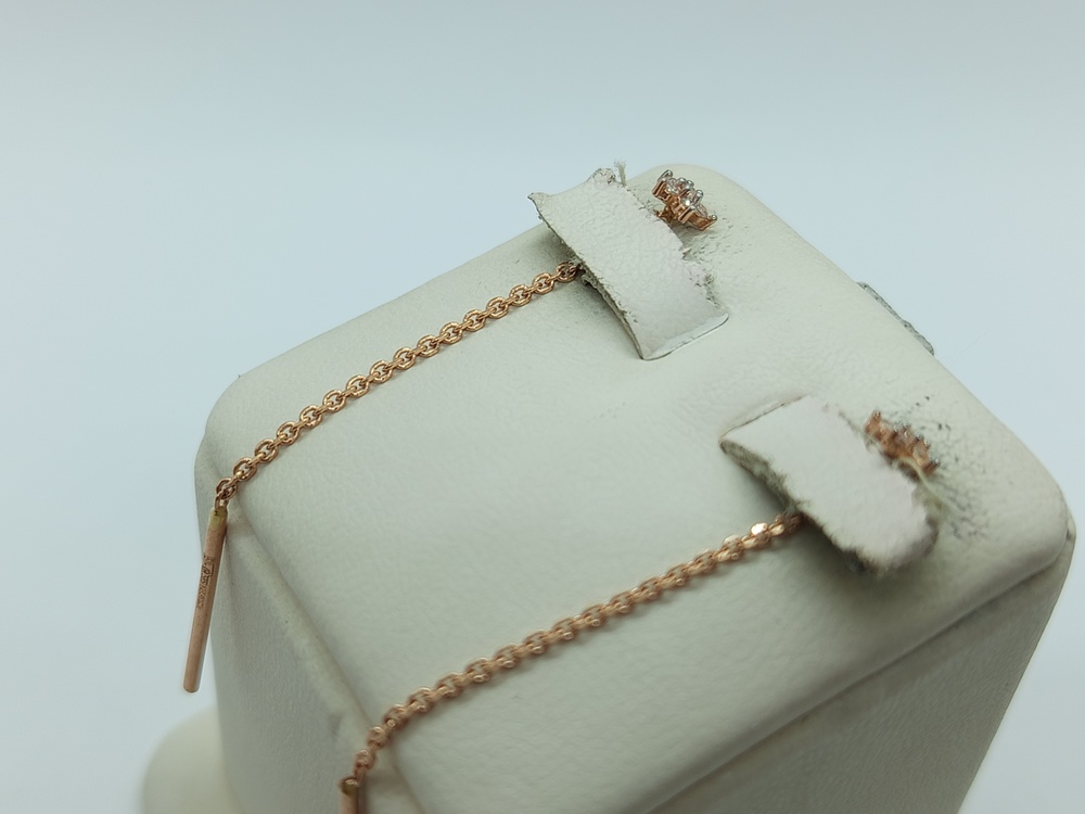 СЕРЬГИ ПРОДЕВКИ с камнями (Au 585)