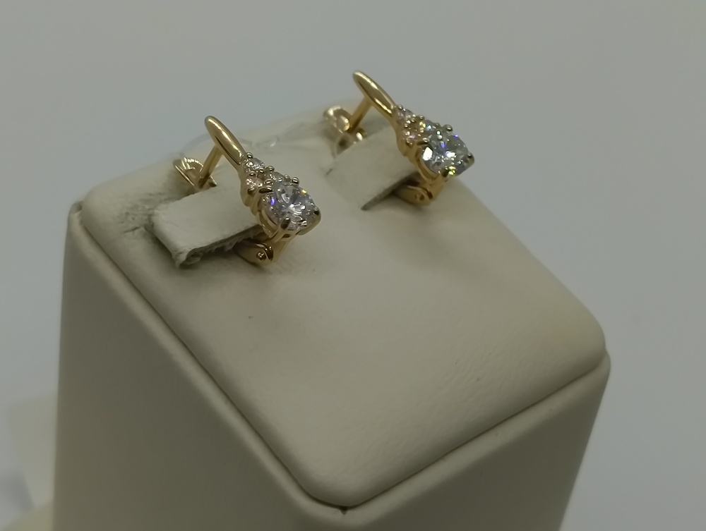 СЕРЬГИ С КАМНЯМИ (Au 585)