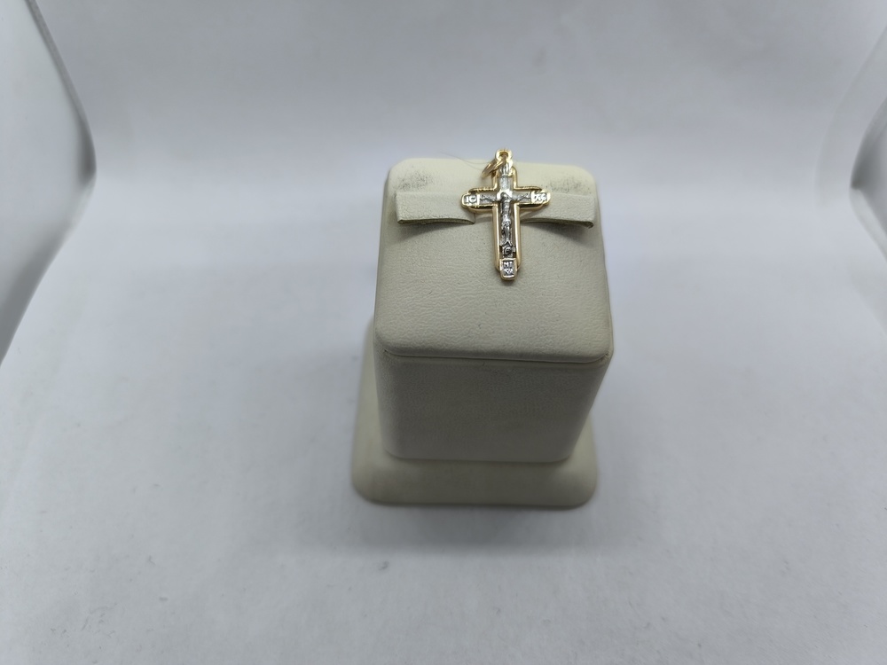 ПОДВЕСКА КРЕСТ без камня (Au 585)