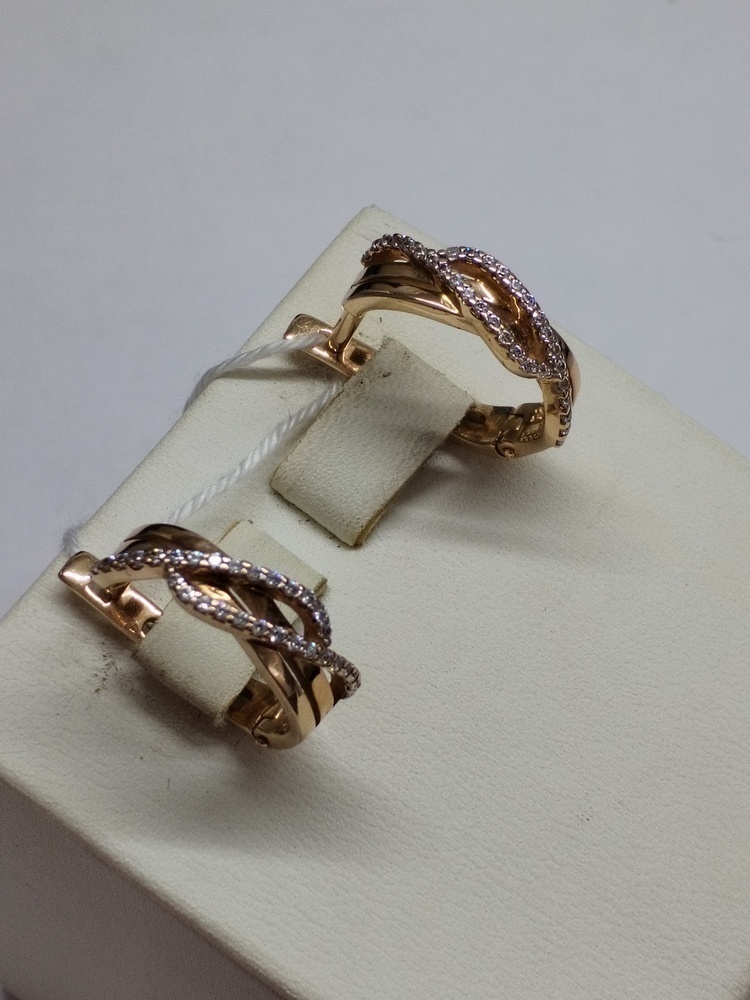 СКМИ585 СЕРЬГИ С КАМНЯМИ (Au 585)