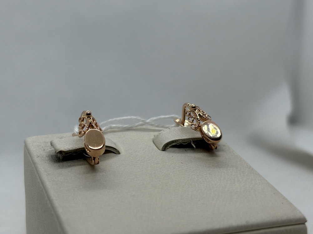 СЕРЬГИ БЕЗ КАМНЯ (Au 585)