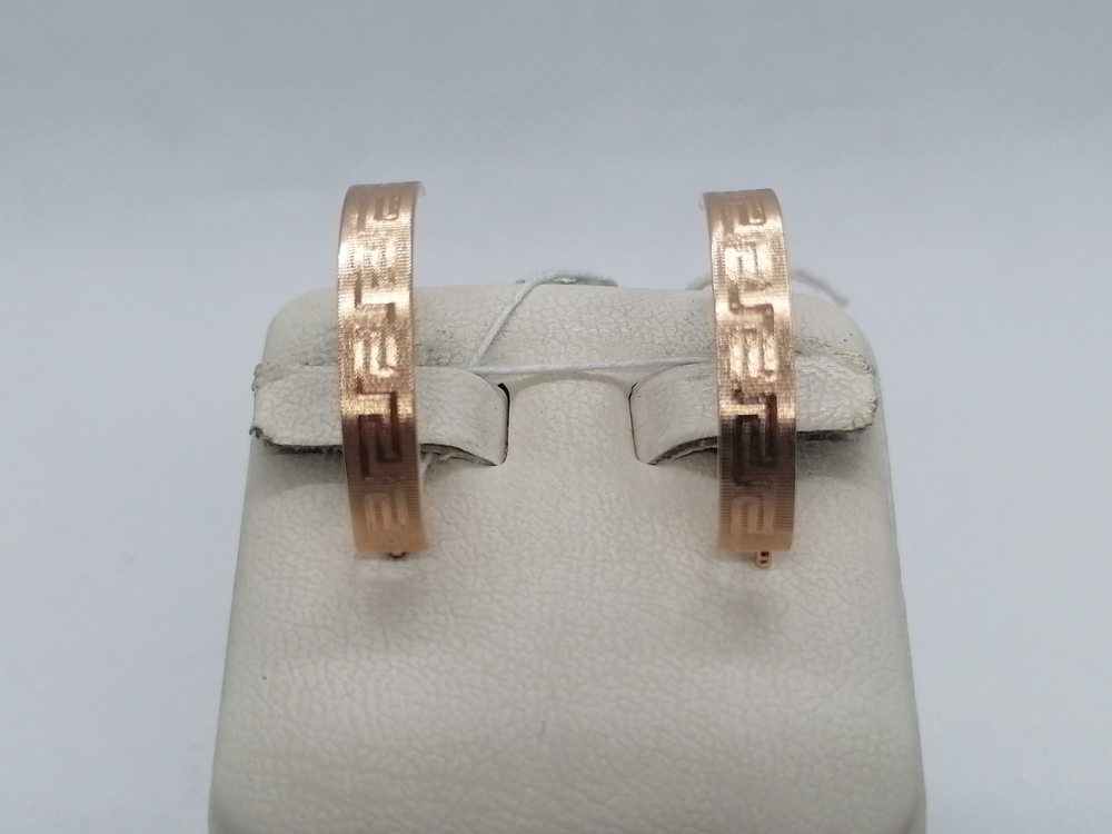 СЕРЬГИ БЕЗ КАМНЯ (Au 585)