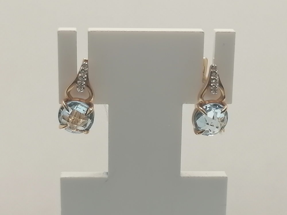 СЕРЬГИ С КАМНЯМИ (Au 585)