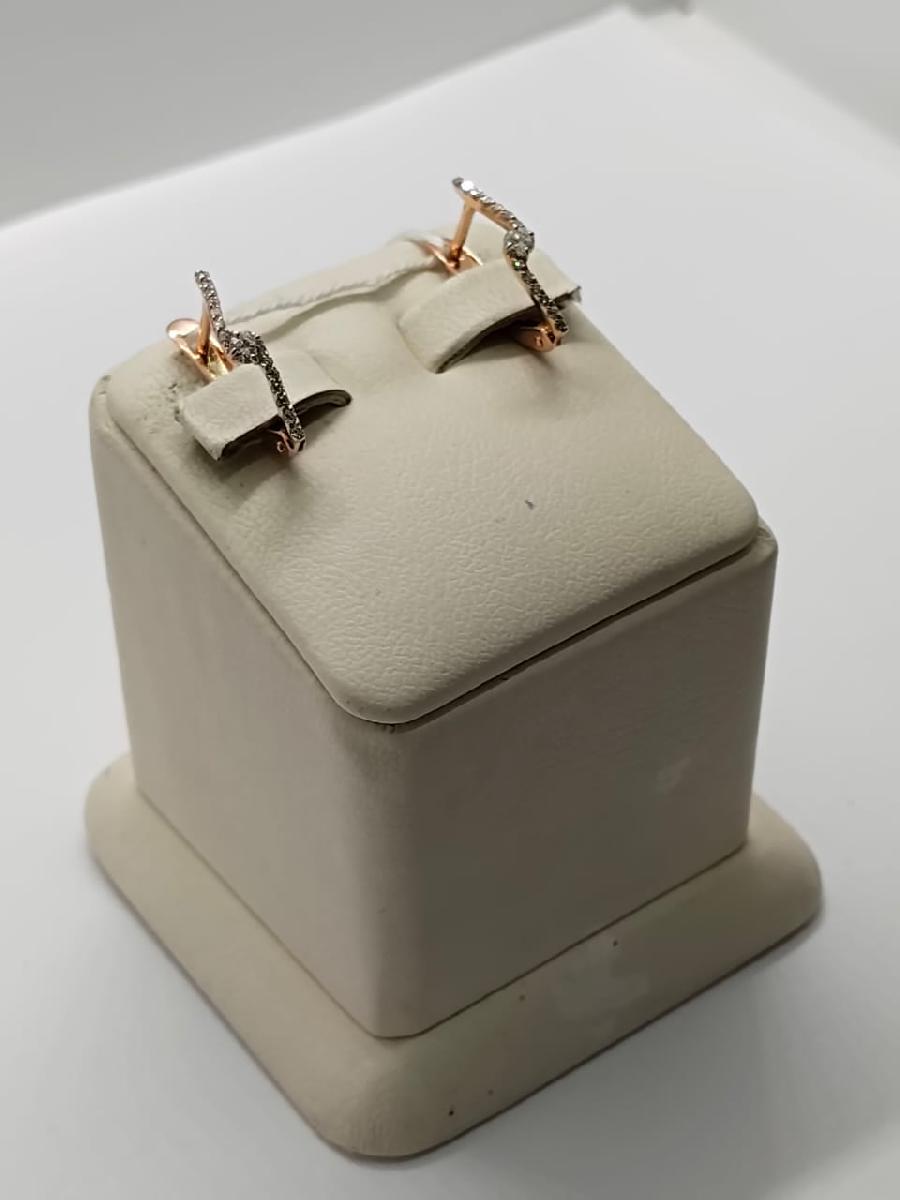 СКМИ585 СЕРЬГИ С КАМНЯМИ (Au 585)