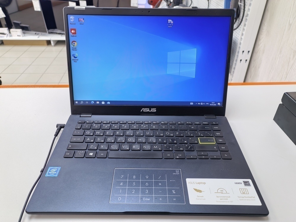 Ноутбук ASUS /; Silver N5030, Intel UHD Graphics 605, 4 Гб, 120 Гб, Нет