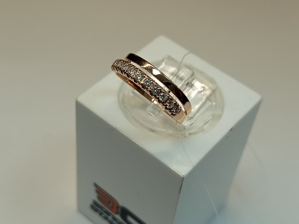 КОЛЬЦО С КАМНЯМИ (Au 585)