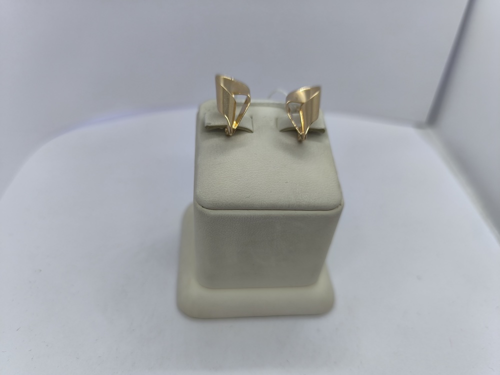 СБКМ585 СЕРЬГИ БЕЗ КАМНЯ (Au 585)