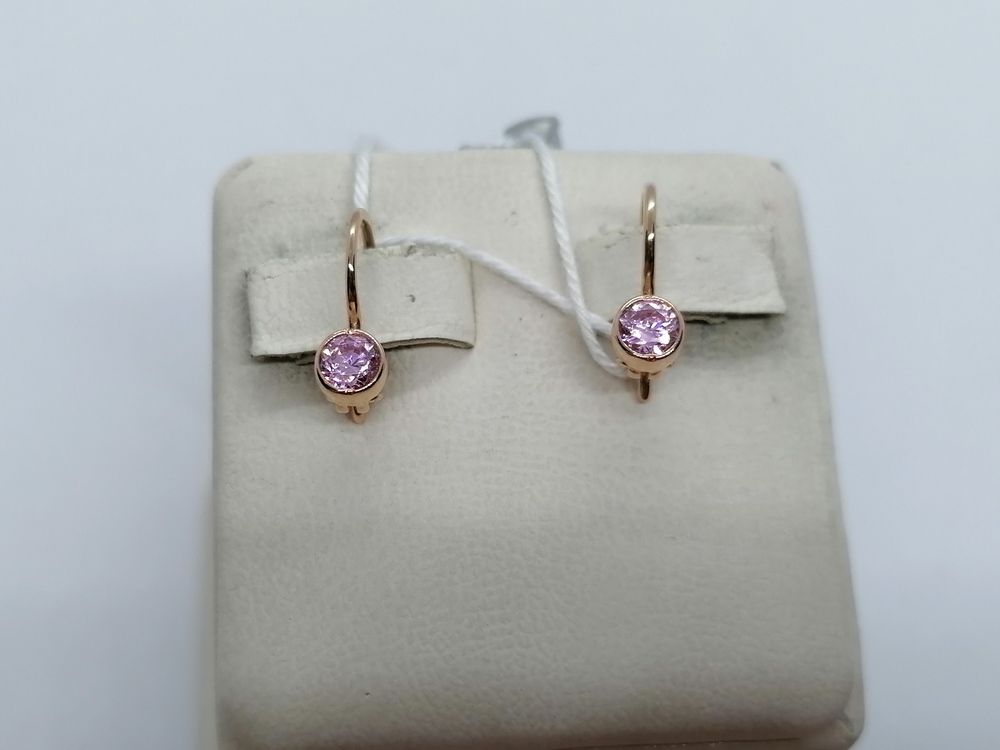 СЕРЬГИ С КАМНЕМ (Au 585)