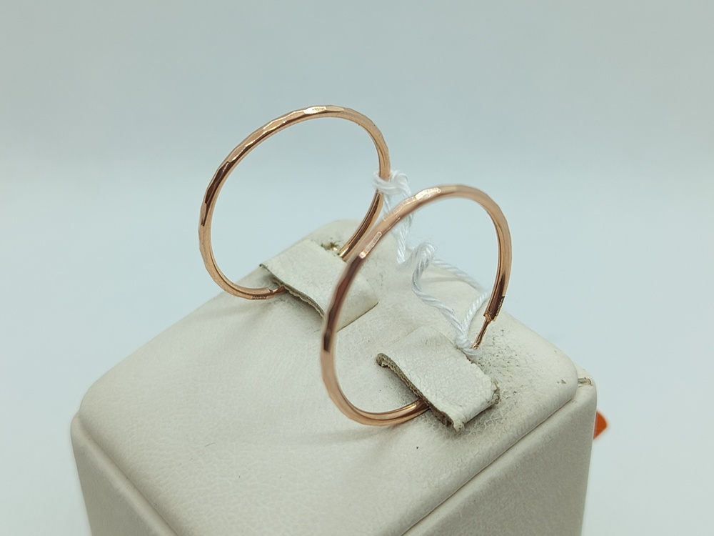 СКОН585 СЕРЬГИ КОНГО (Au 585)