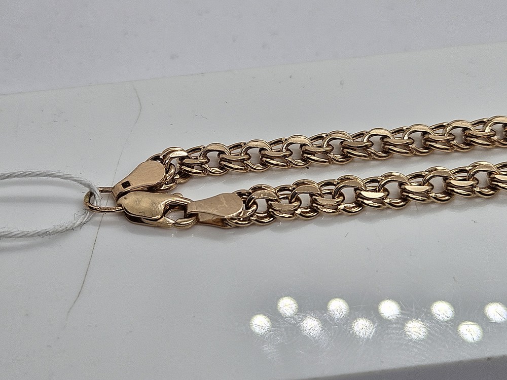 ЦЕПЬ ПУСТОТЕЛАЯ Бисмарк (Au 585)