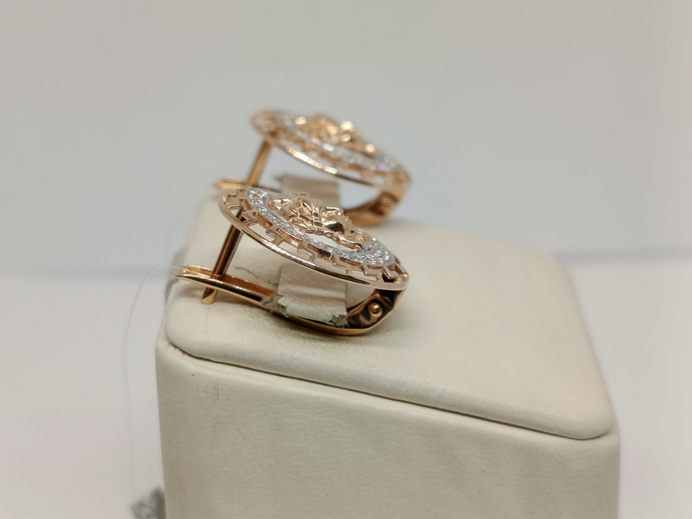 СЕРЬГИ С КАМНЯМИ (Au 585)