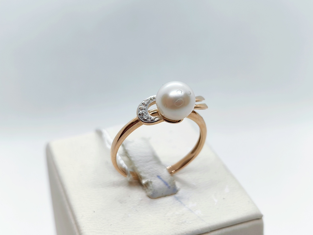 КОЛЬЦО С КАМНЯМИ (Au 585)