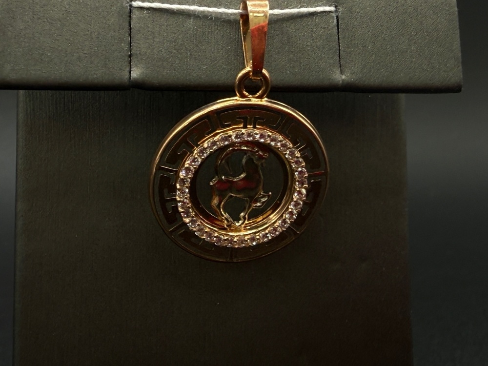 КрСВП/коз/Ф ПОДВЕСКА ЗНАК ЗОДИАКА КОЗЕРОГ (Au 585)