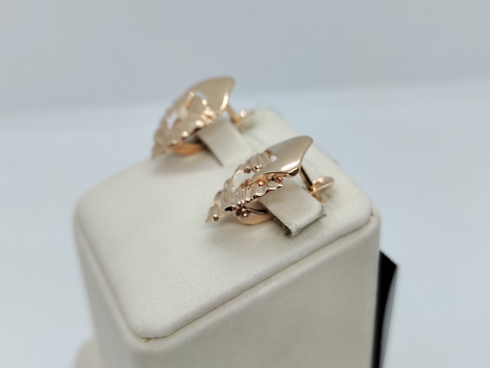 СЕРЬГИ БЕЗ КАМНЯ (Au 585)