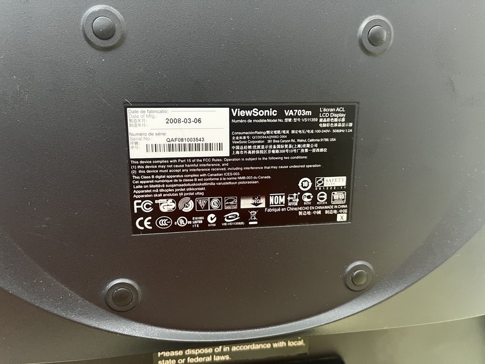 Монитор Viewsonic VX715