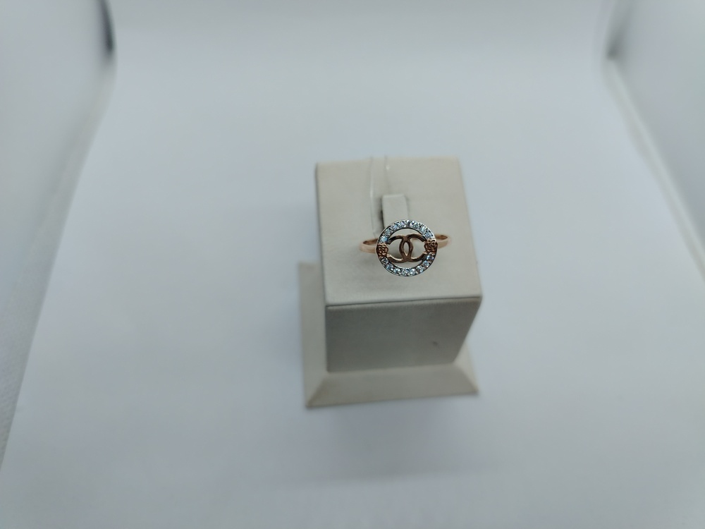 КОЛЬЦО С КАМНЯМИ (Au 585)