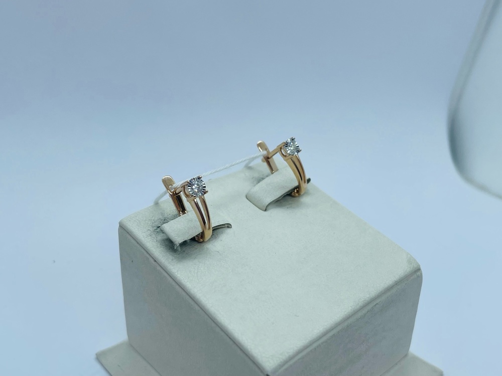 СЕРЬГИ БРИЛЛИАНТ (Au 585)