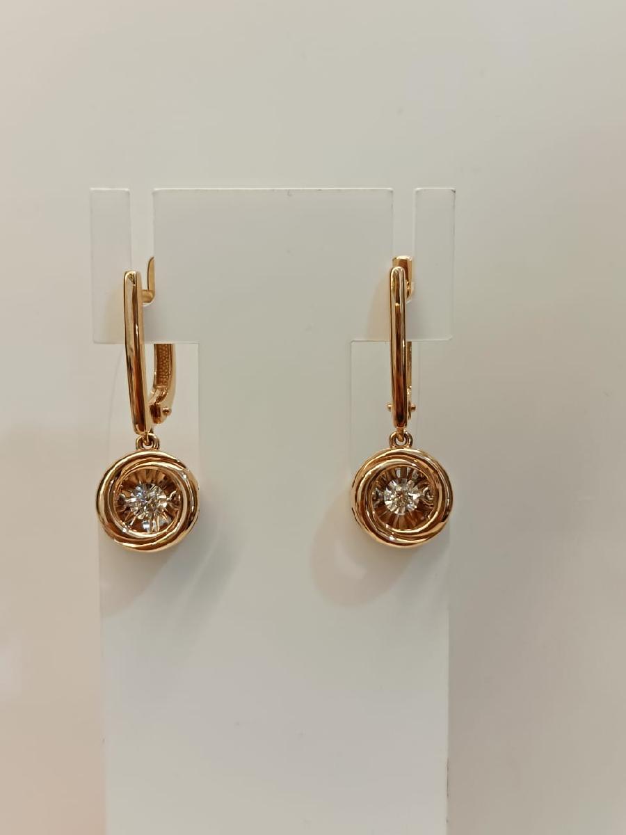 СЕРЬГИ БРИЛЛИАНТ (Au 585)