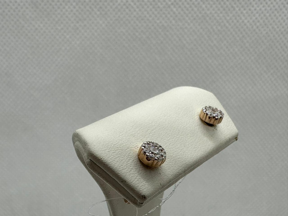 СЕРЬГИ ПУСЕТЫ с камнями (Au 585)