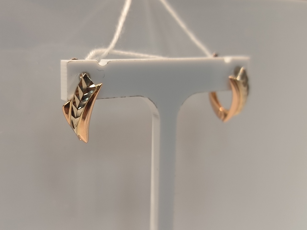 СЕРЬГИ БЕЗ КАМНЯ (Au 585)