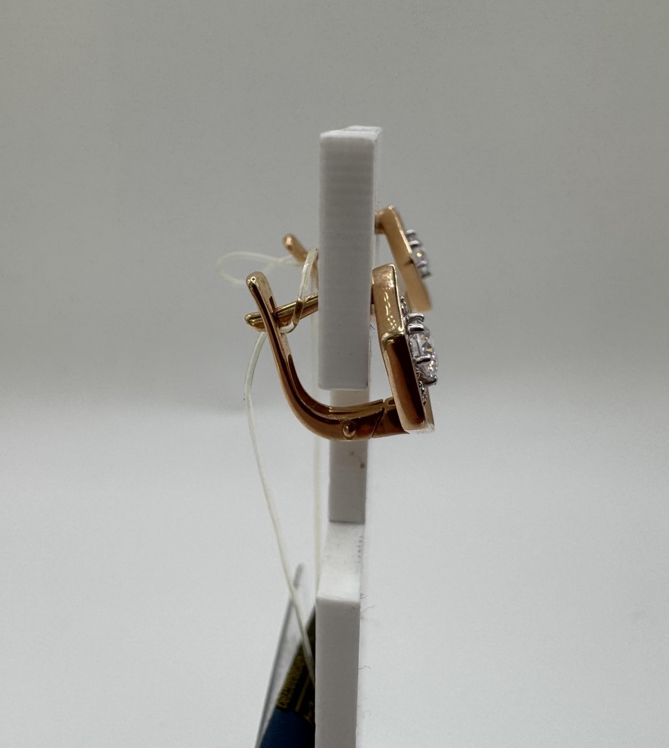 СЕРЬГИ С КАМНЯМИ (Au 585)