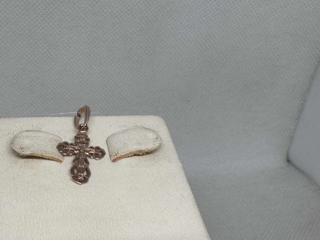 ПОДВЕСКА КРЕСТ без камня (Au 585)