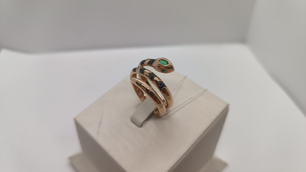 КОЛЬЦО С КАМНЯМИ (Au 585)