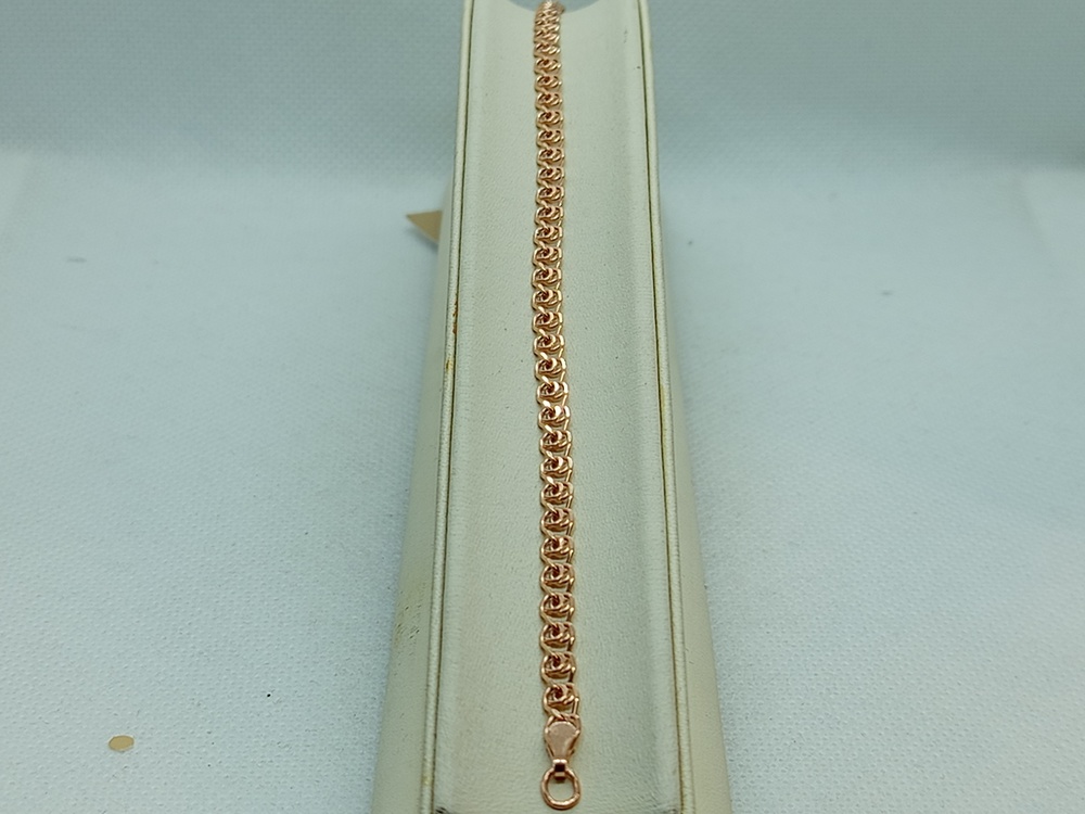 БРАСЛЕТ ПУСТОТЕЛЫЙ Лав (Au 585)