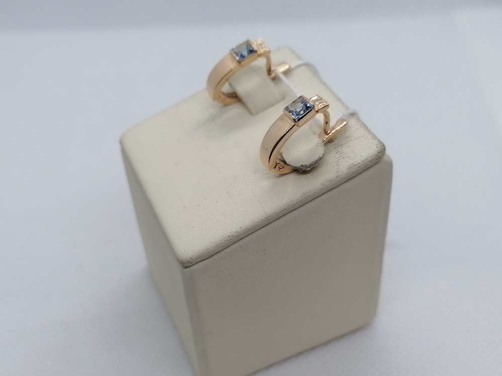 СКМИ585 СЕРЬГИ С КАМНЯМИ (Au 585)