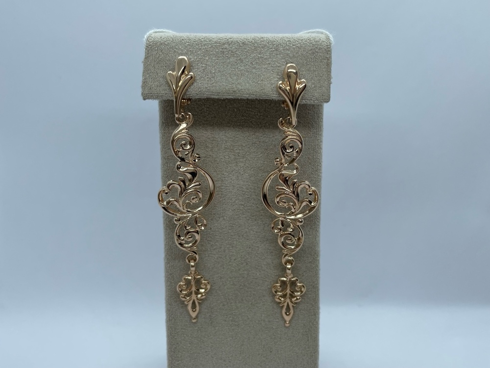 СБКМ585 СЕРЬГИ БЕЗ КАМНЯ (Au 585)