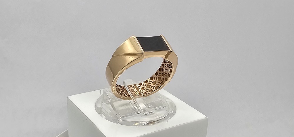 КОЛЬЦО ПЕЧАТКА с камнем (Au 585)