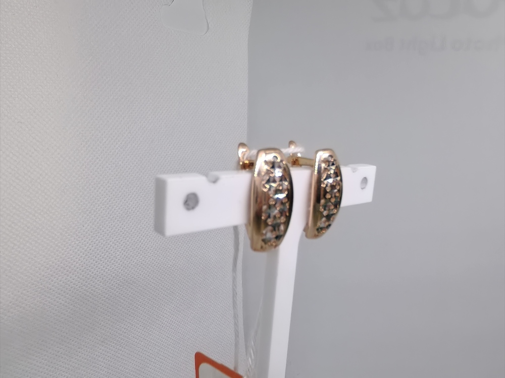 СБКМ585 СЕРЬГИ БЕЗ КАМНЯ (Au 585)