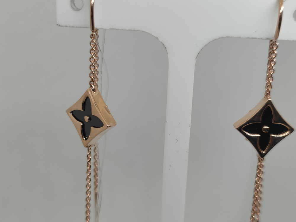 СЕРЬГИ ПРОДЕВКИ с камнем (Au 585)