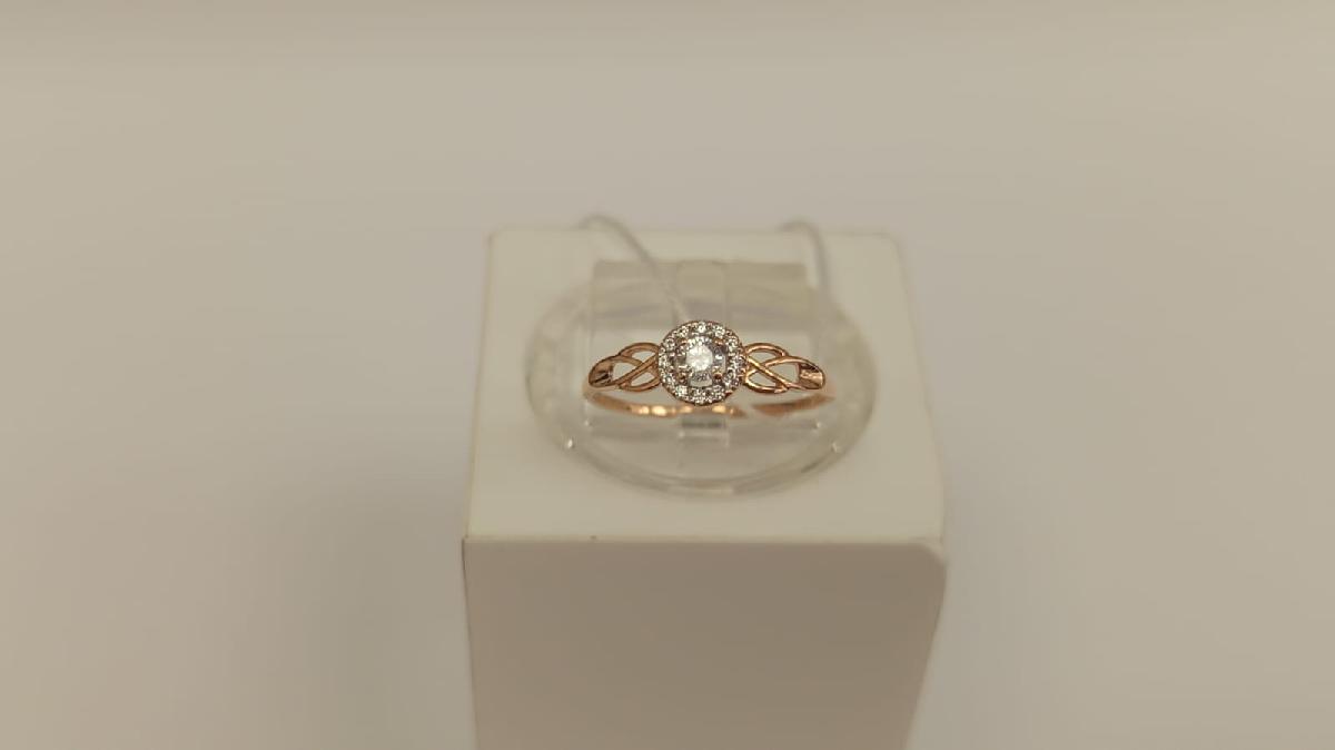 КОЛКМИ585 КОЛЬЦО С КАМНЯМИ (Au 585)