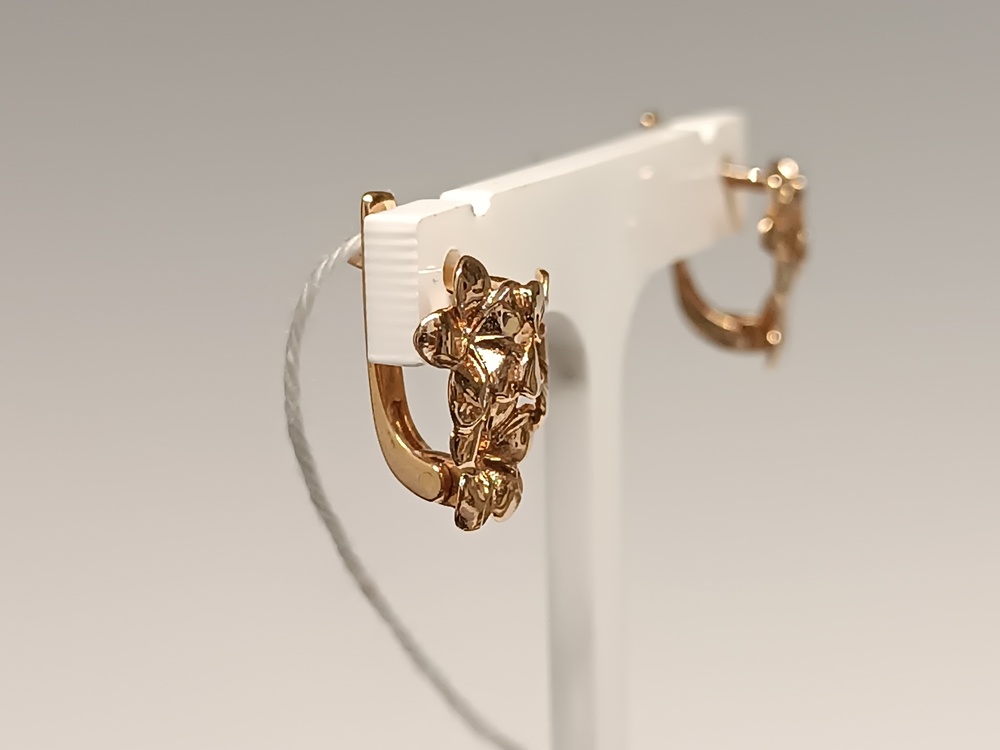 СЕРЬГИ БЕЗ КАМНЯ (Au 585)