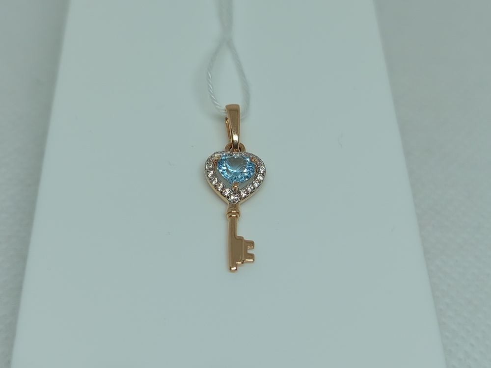 ПОДКМИ585 ПОДВЕСКА С КАМНЯМИ (Au 585)