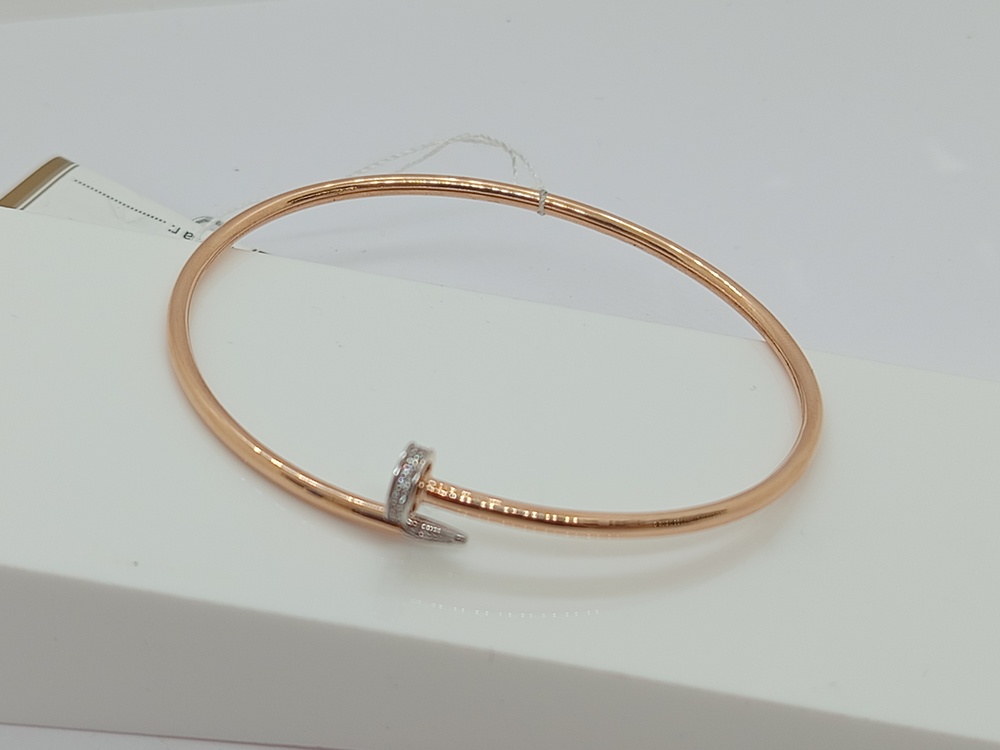 БРАСЛЕТ ЖЕСТКИЙ с камнями (Au 585)