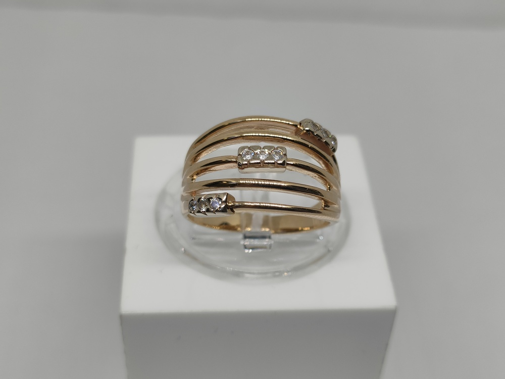 КОЛКМИ585 КОЛЬЦО С КАМНЯМИ (Au 585)