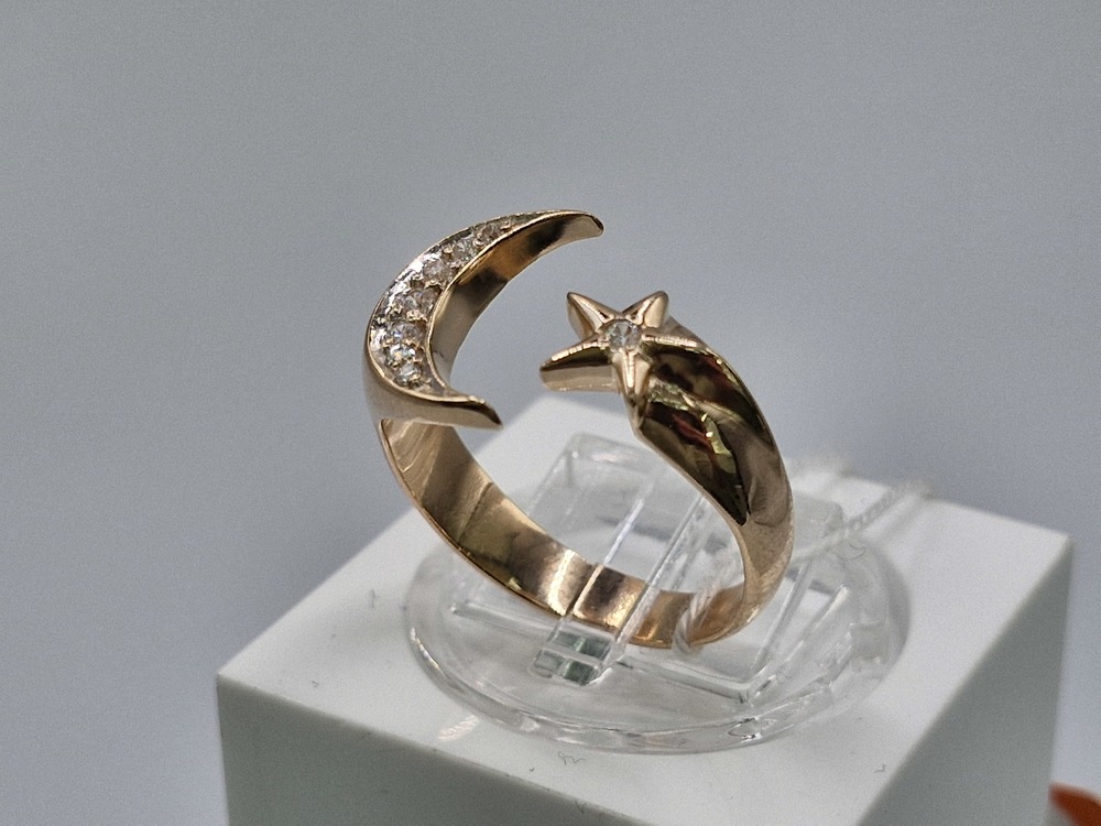 КОЛКМИ585 КОЛЬЦО С КАМНЯМИ (Au 585)